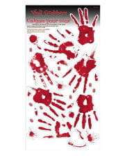 Bloody Handprints & Footprints Wall Decoration