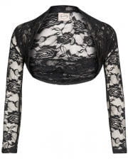 Gothic black lace bolero