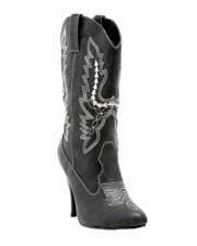 Damen Cowboy Stiefel schwarz