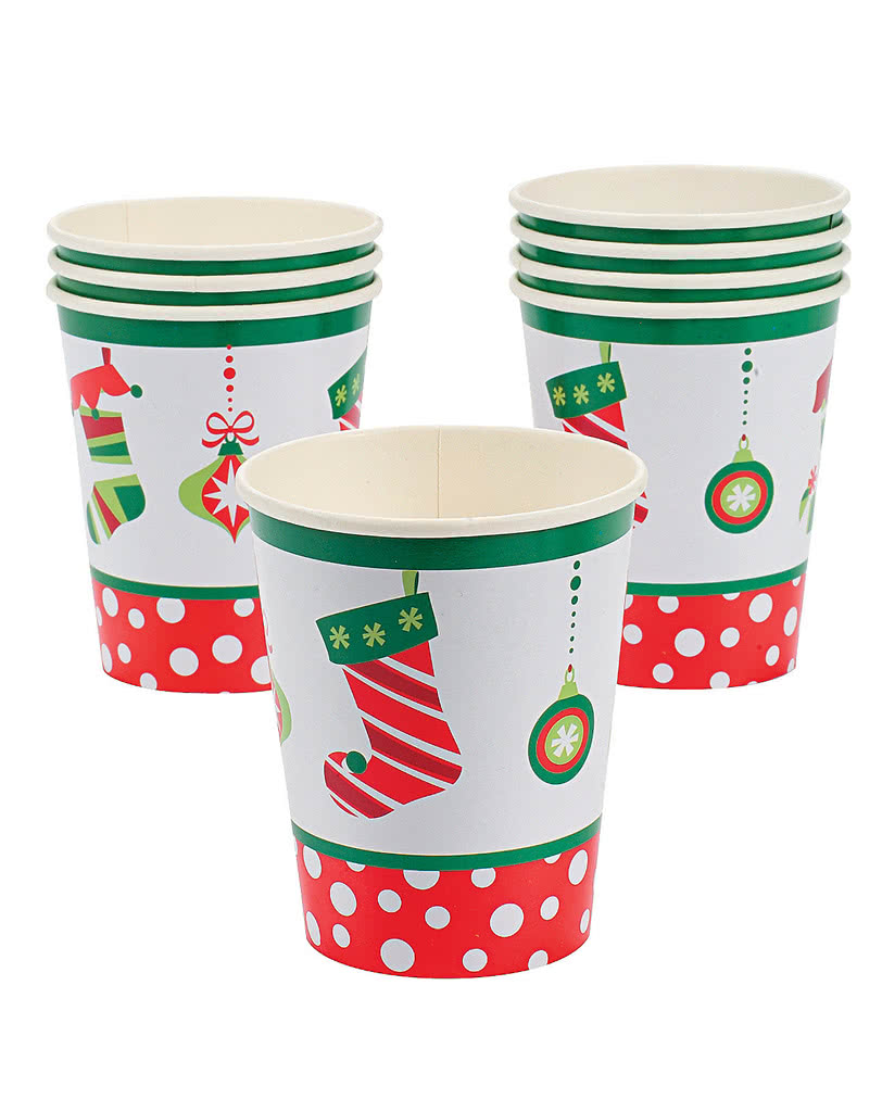 Christmas motif paper cups  Evocative Christmas  horrorshop.com