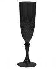 "Crystal Sektkelch" Plastic Black