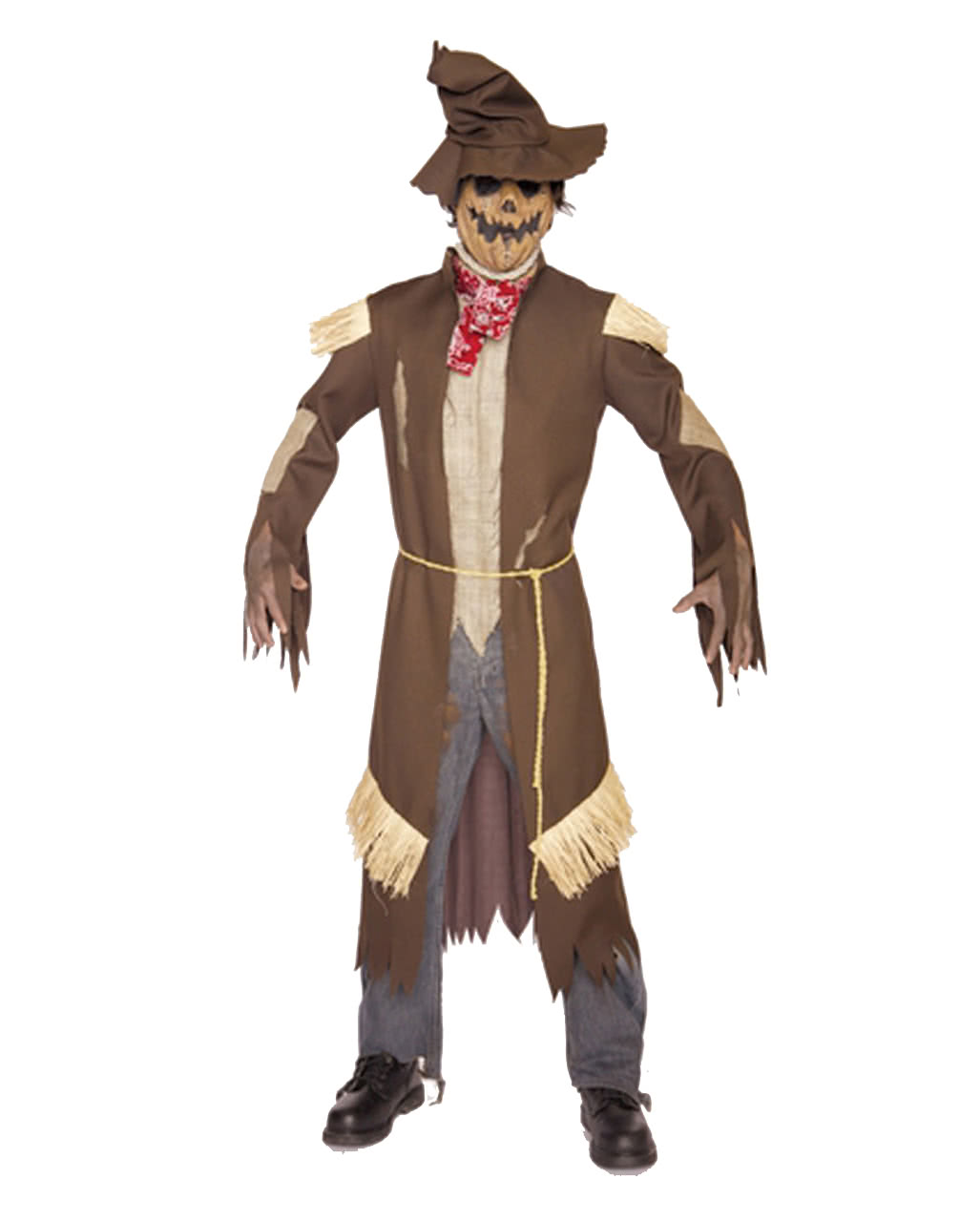 Death Crow Costume Scarecrow Costume with Mask, Hat and Coat | horror ...