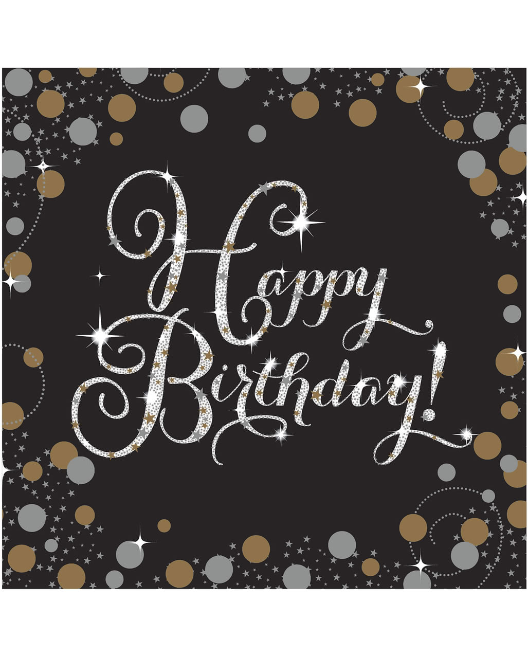 Servietten Happy Birthday Glamour 16 St. ★