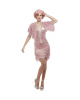 20er Jahre Pink Charleston Flapper Kostüm 