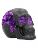 Geode Skull With Violet Gothic Glitter 