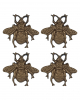 Gold Colored Bee Magnet 4 Pcs. 