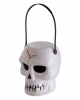 Halloween Skull Bucket With Handle 16cm 