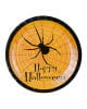 Happy Halloween paper plates with spider 8 St. 