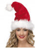 Plush Santa hat with glitter 