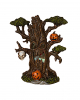 Scary LED Ghost Tree With Pumpkin & Skull 22cm 