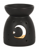 Black Fragrance Lamp With Moon & Stars 