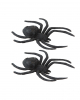 Black Glitter Spiders Set Of 2 14cm 