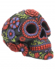 Sugar Skull With Flower Ornament 