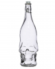 Totenschädel Wasserflasche mit Bügelverschluss 1L 