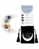 Prosperity & Success Crystal Set With Crescent Moon Bowl 