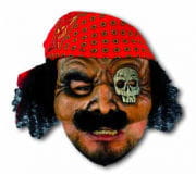 Blackjack Pirate Half Mask 