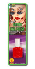 Glitter nail polish red 