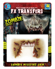 3D FX Transfer Tattoo Wunde Zombie Kiefer 