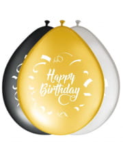 8 Luftballons Happy Birthday 
