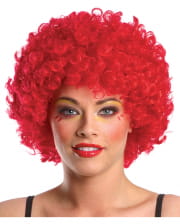 Afro Clown Wig Red 