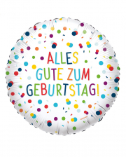 Happy Birthday Confetti Foil Balloon 