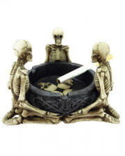 Ashtray with three skeletons 