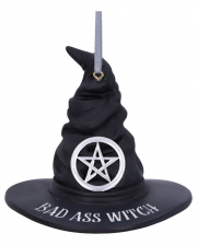 Bad Ass Witch Hanging Ornament 9cm 