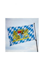 Bayern Rauten Fahne mit Wappen
