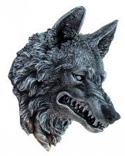 Grauer Wolf Wandbild 30cm 