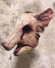 Blutige Behaarte Schweine Maske 