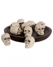 Beige Skulls As Decoration 4x4cm - Set Of 10 