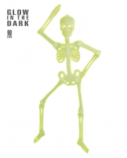 Skelett 90cm UV-Neongelb 
