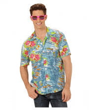 Hawaiian Shirt Blue XL