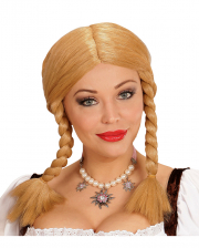 Wendy mit Zöpfen Perücke blond