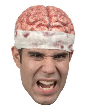 Blutiges Gehirn als Mütze 