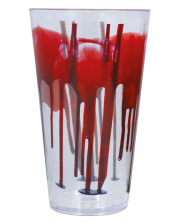 Halloween Glas mit Blutspritzern 15cm 
