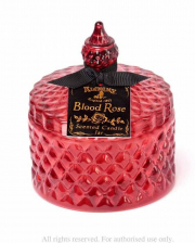Blood Rose Gothic Scented Candle In Vintage Glass Medium 
