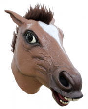 Brown Horse Mask With Hair 