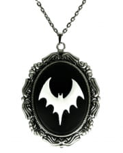 Cameo Necklace Bat