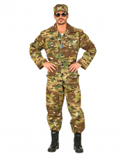 Tarnfleck Soldaten Kostüm 3-tlg 