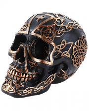 Celtic Cross Skull With Tribals 17cm 