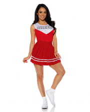 Cheerleader Ladies Costume red 