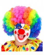 Clown Child Wig Multi Color 