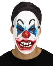 Verrückter Clown Halbmaske 