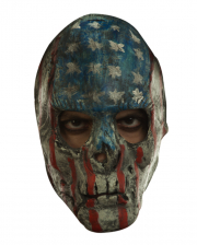 Creepy Patriotic Skull Full Head Mask 