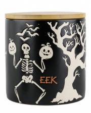 Dancing Skeleton Halloween Container 13cm 