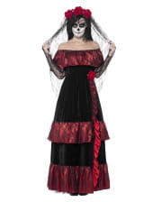 Day Of The Dead Bride Costume With Veil