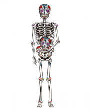 "Tag der Toten" Skelett Wand Deko 150 cm