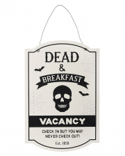 Dead & Breakfast Halloween Dekoschild 