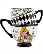 Disney Alice im Wunderland gestapelte Teetasse 